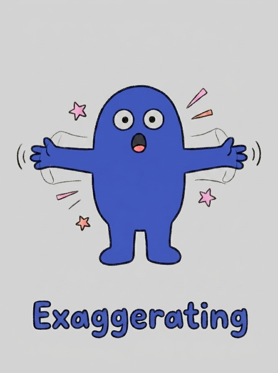 Exaggerating